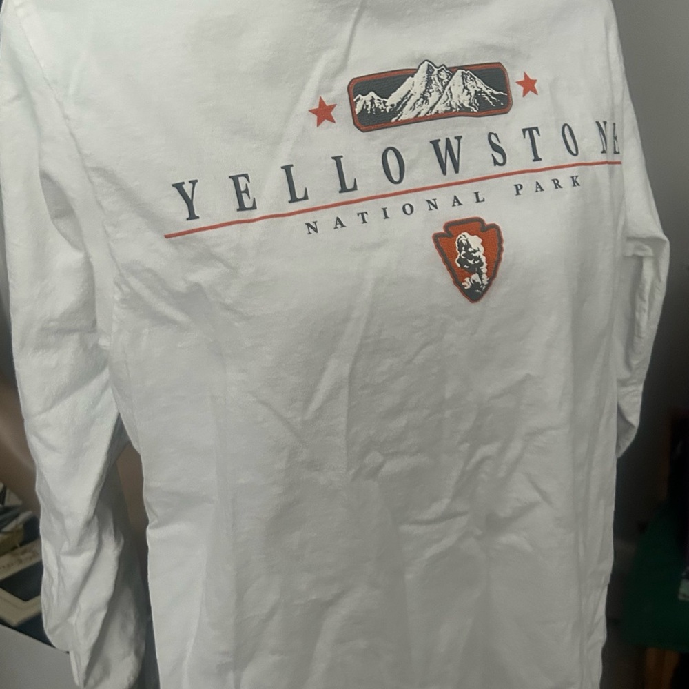 Sale Yellowstone National Park White Shirt $10